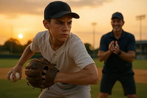 Gio Rojas Development lesson with a young Texas pitcher throwing a bullpen session