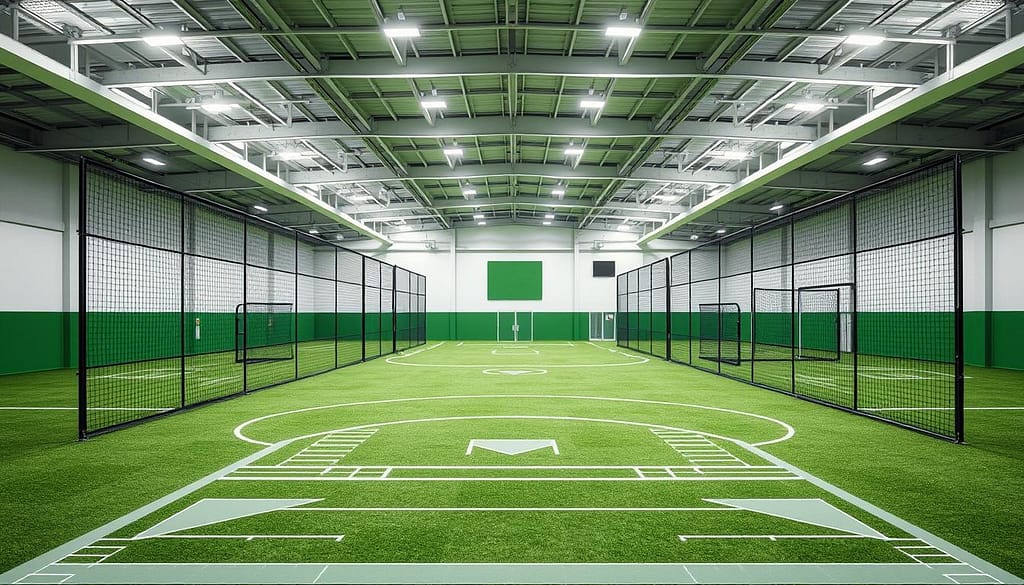 indoor facility layout baseball