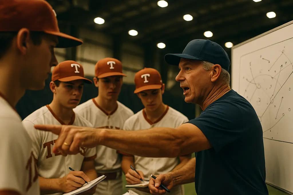 Texas youth baseball team preparing for national tournaments at a travel ball complex