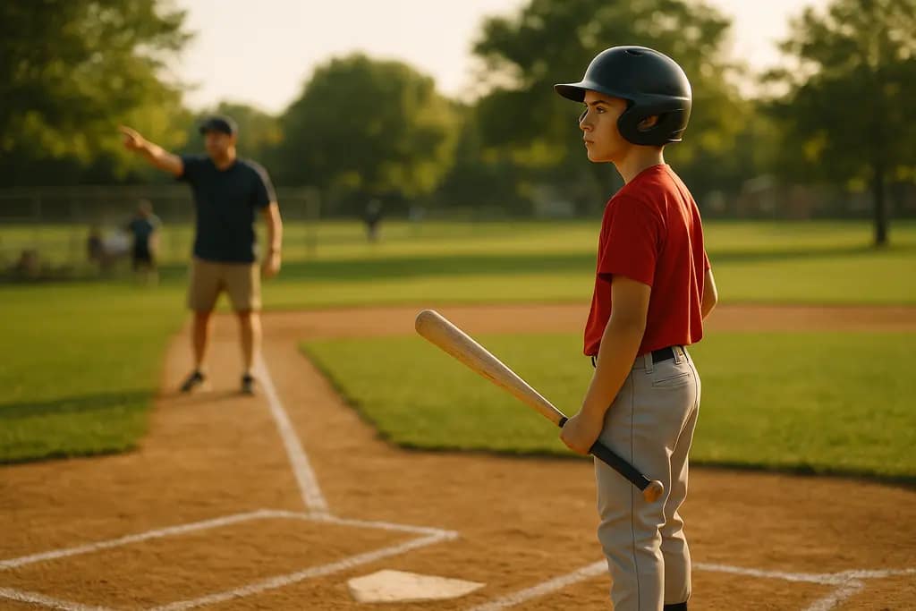 Summer Slam Tournament players warming up on a Texas youth baseball field