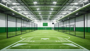 indoor facility layout baseball